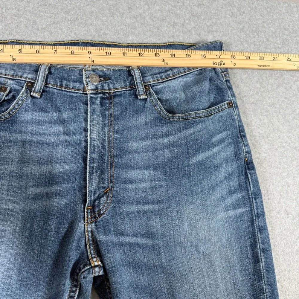 Levis 514 Straight Fit Mens Jeans W36 L30 Medium Wash Blue Denim Pants